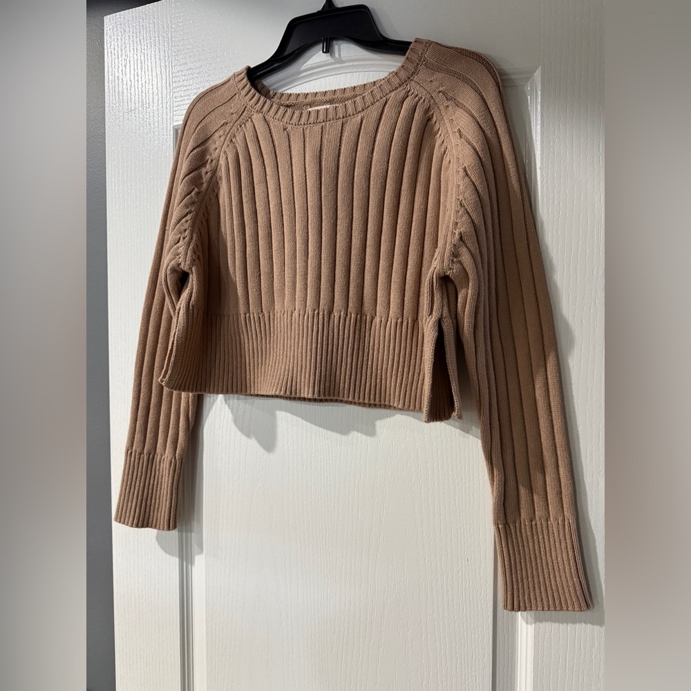 PacSun taupe cropped sweater -‎ L.A. Hearts - Size Medium NWT - Picture 3 of 8